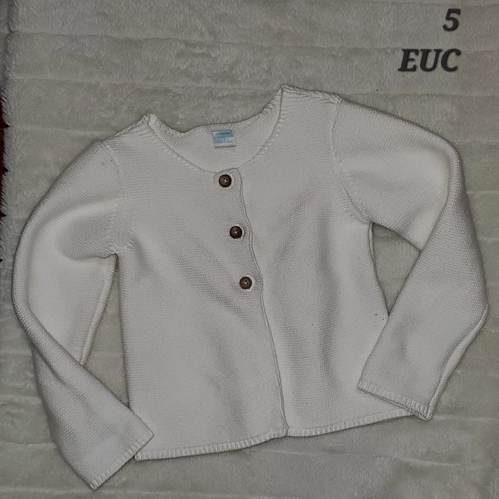 White Button-Up Cardigan